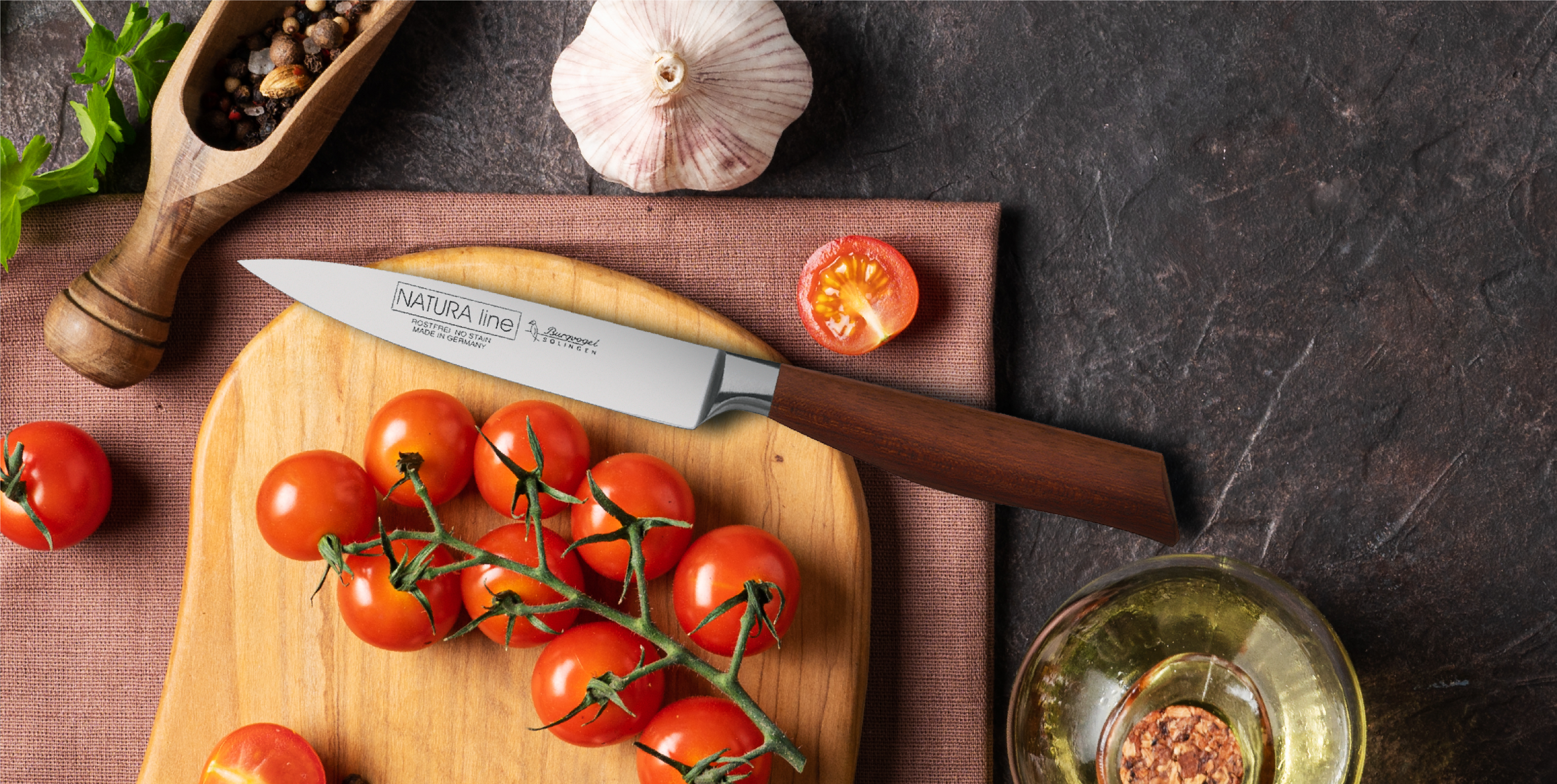 Spickmesser mit Rotholzgriff